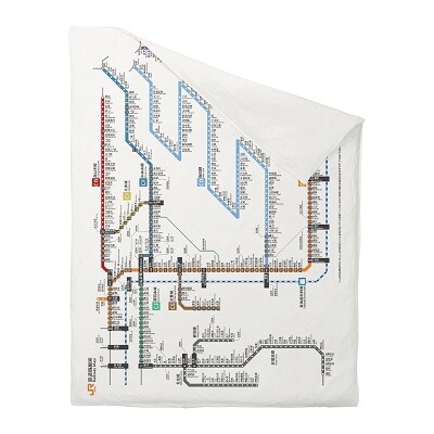 ベッドルームを新幹線の座席に模様替え！鉄道モチーフの寝装品